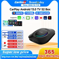 2026 Carlinkit Ai Box LED Android Wireless Carplay Adapter Android 13 Qualcomm 6115 8-cores 64G Smart Tv Box For Netflix IPTV