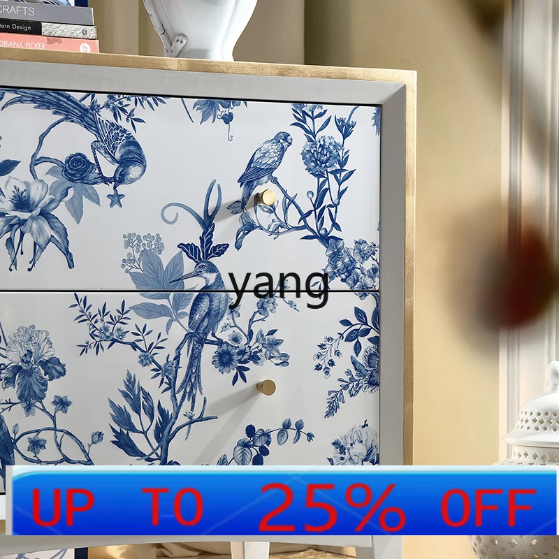 

Lmm solid wood French antique multi-purpose cabinet, entrance cabinet storage storage small chest cabinet