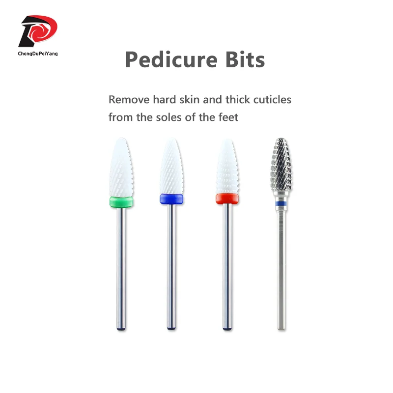 Pedicure Bits Remove Foot Calluses Bit White Ceramic Nail Drill Bits Uñas Accesorios Y Herramientas/Nail Accessories