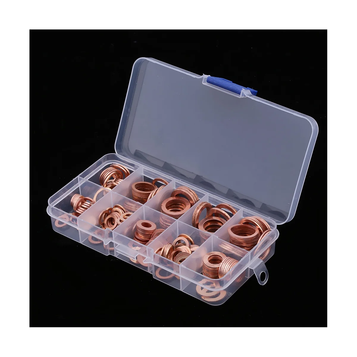 200 шт. набор медных шайб, прокладки, гайки, болты, плоское уплотнительное кольцо, аксессуары в ассортименте, Комплект прокладок для масла двигателя автомобиля