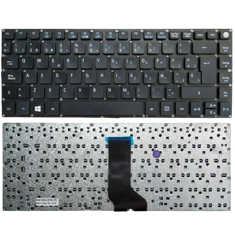 

NEW Spanish SP Laptop keyboard for Acer Aspire E5-475G E5-475 E5-476G E5-422 E5-422G E5-452G ES1-420 E5-491 E5-491G