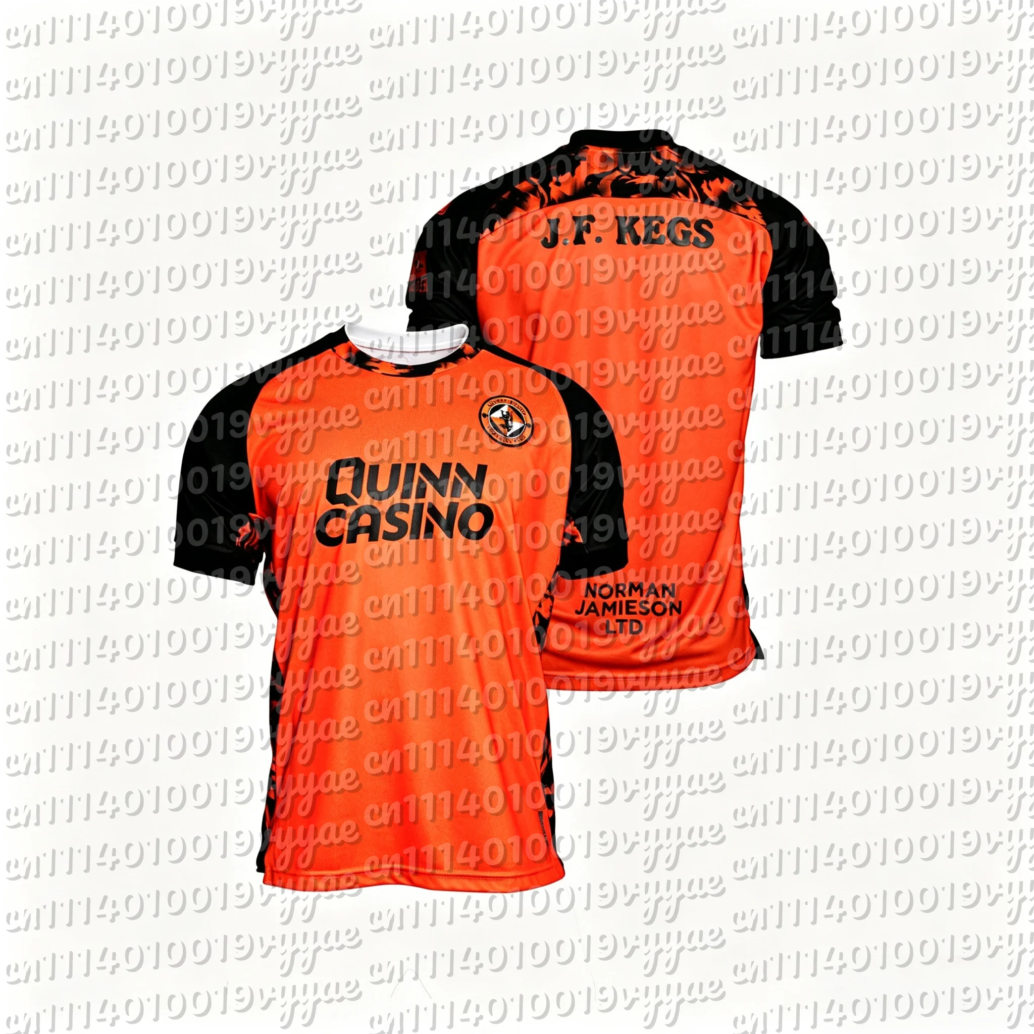 26-27 Dundee United – passende Familien-Outfits im Vereinsstil, Fußballtrikot, Sommer-Freizeit-T-Shirt mit kurzen Ärmeln, Herren- und Damenbekleidung. – Detail 1