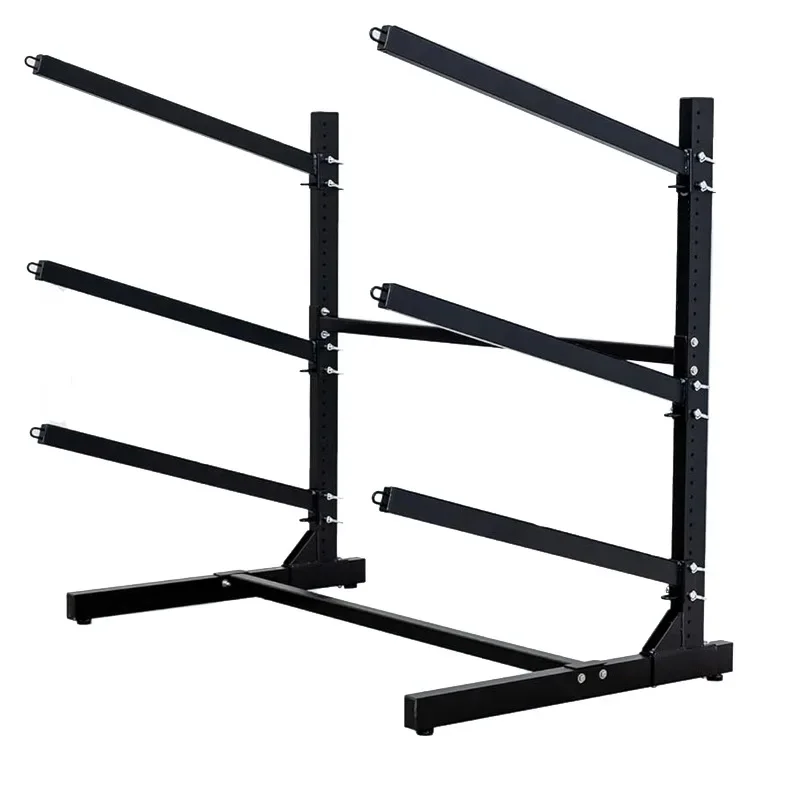 

Floor-mounted, kayak display stand, surfboard storage stand