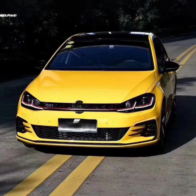 Suitable for Golf 7 Modification Upgrade 7.5 GTI Full Body Kit Front Bumper Grille PP Material view 3