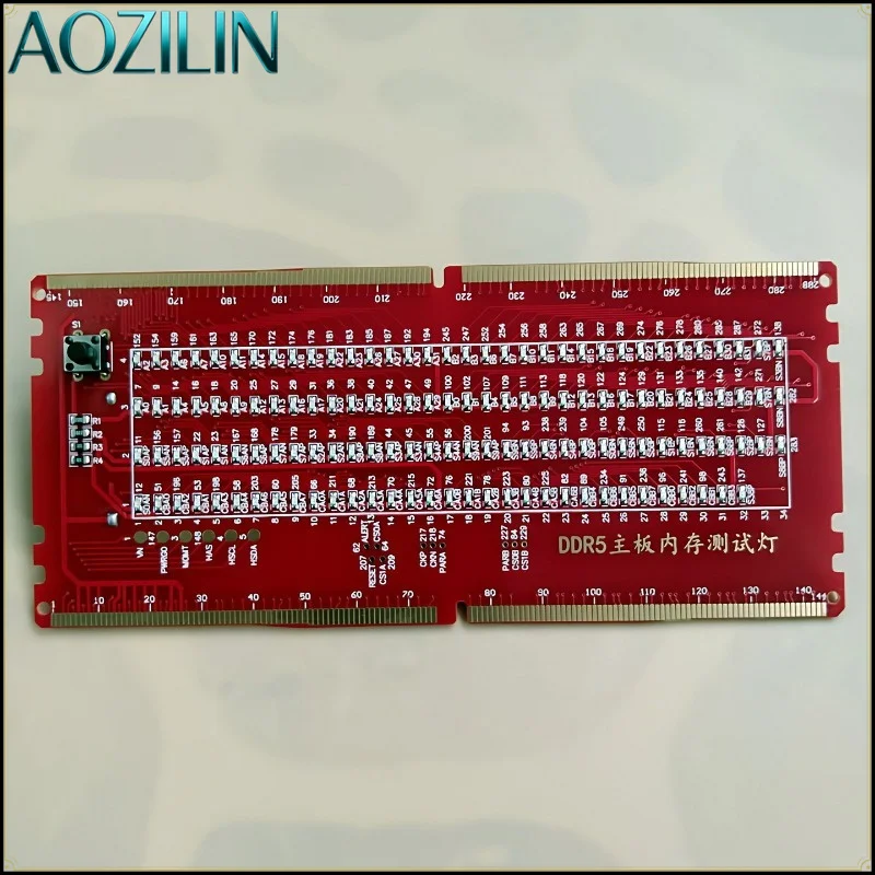AOZILIN DDR4 DDR5 LED Memory Tester Card,Desktop PC Mainboard RAM Slot Detector Chip Diagnostic Repair Testing Tool