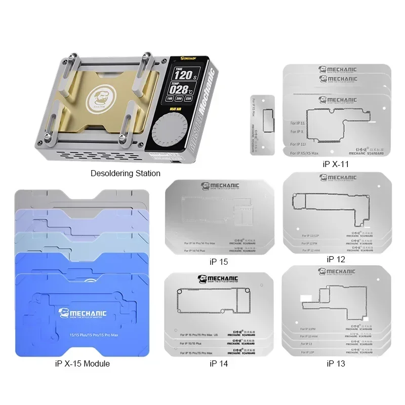 Preheating platform Mechanical hot air desoldering station Mobile phone main board maintenance degumming station