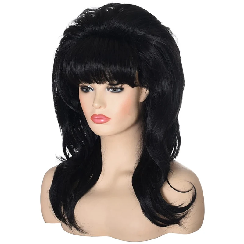 HAIRJOY 80s Women Peggy Bundy Beehive Wig Long Wavy Synthetic Hair Wigs for Married Housewife Vintage Costume Cosplay Halloween