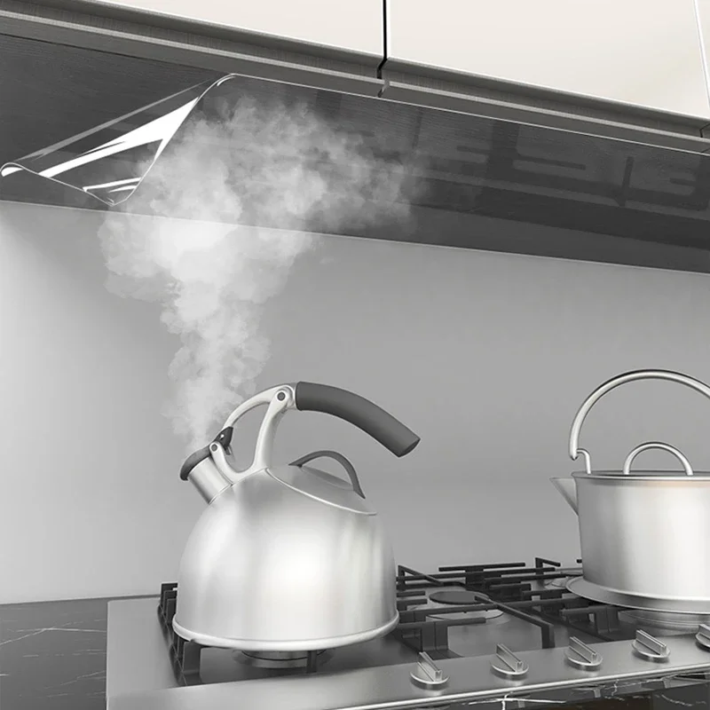 5M Kitchen Hanging Cabinet Anti Steam Sticker Waterproof Self-Adhesive Cabinet Bottom Anti Oil Fume Transparent Protective Film