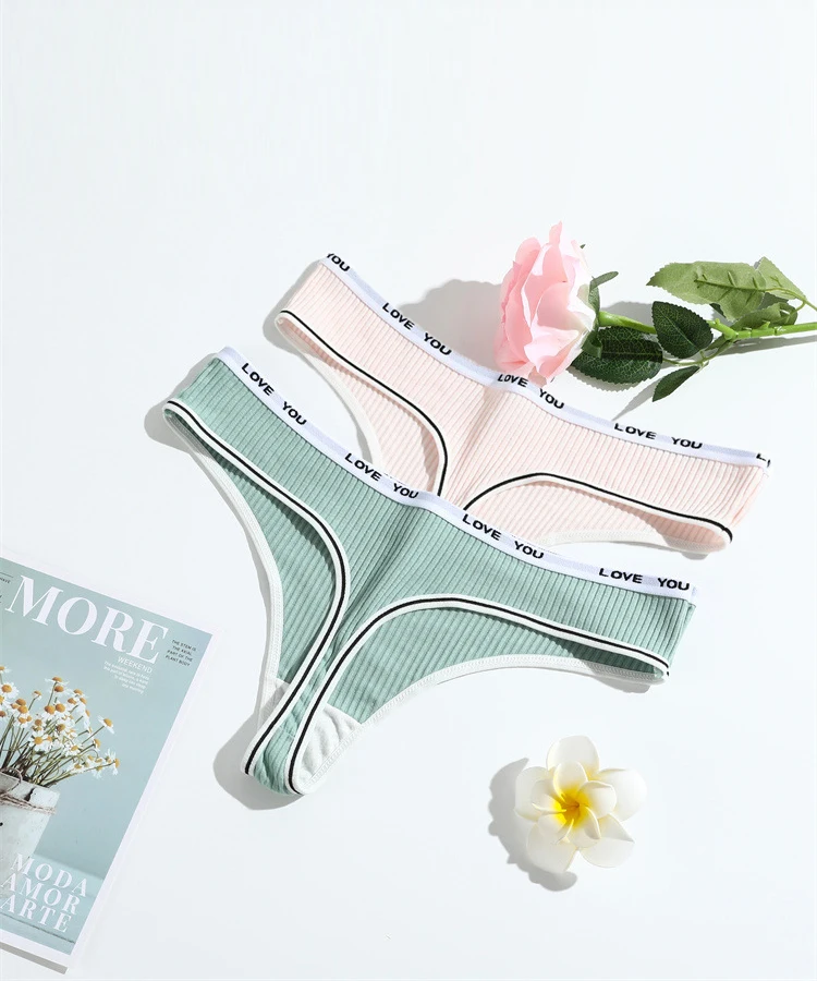 4pcs New Women's Thong Breathable Sexy Underpants Comfortable Thread Style