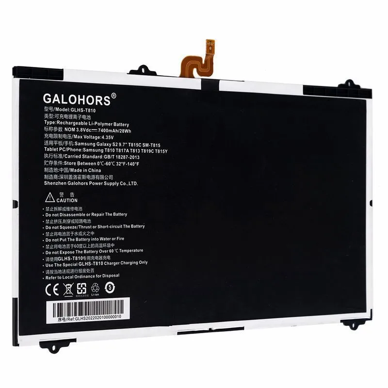 Rechargeable Battery For Samsung Galaxy S2 9.7 T815C SM-T815 SM-T810 SM-T817A T813 T819C  EB-BT810ABE