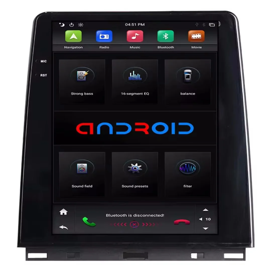 

For RENAULT CLIO 5 2019 2020 2021 Tesla Android PX6 4+64GB Voice Control Built-in Carplay Car Radio GPS Navigation 4G Wifi