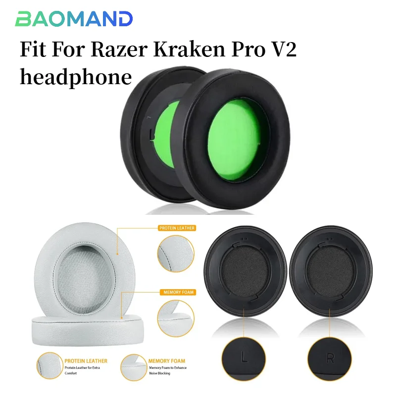 

Replacement Earpads For Razer Kraken Pro V2 Ear Cushion / Headphone Ear Pad