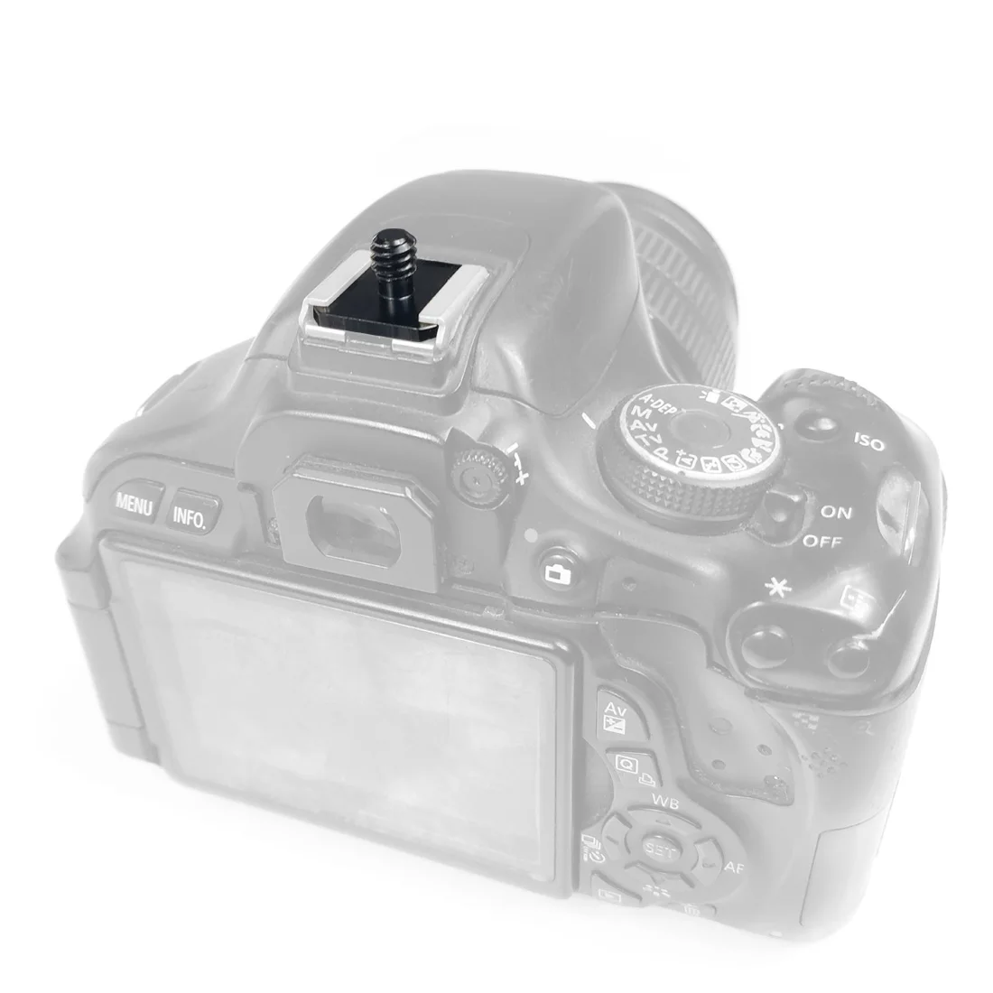 Profession elle 1/4 "Einzel mutter Stativ halterung Schraube schwarz auf Blitz Blitzschuh adapterst änder für Kamera Studio Fotografie Zubehör – Detail 10