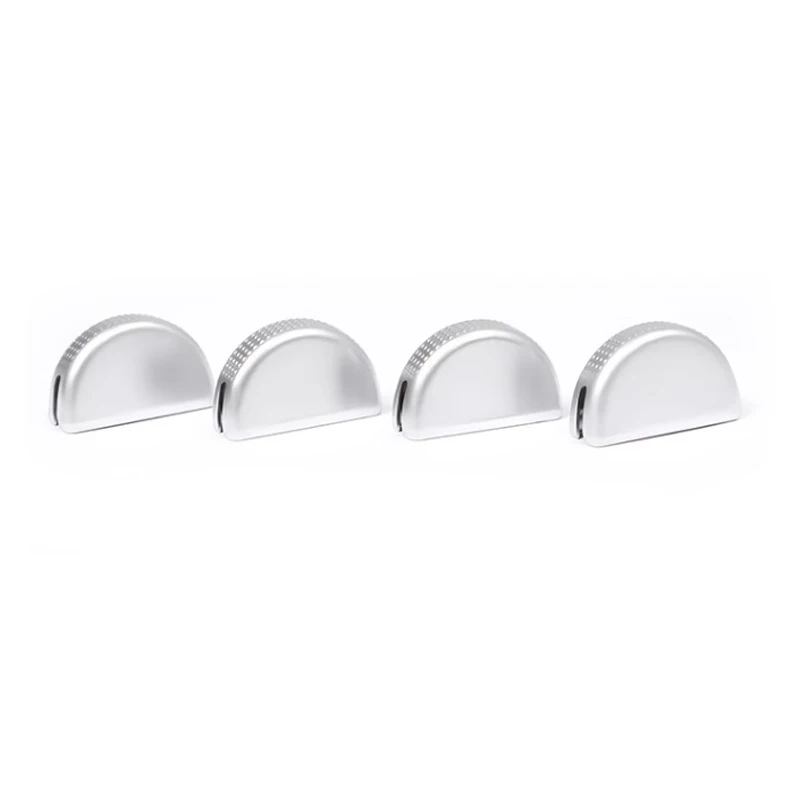 4Pcs Car Air Conditioner Vent Outlet Adjust Cover Fit for Land Rover Discovery 3 4 LR3 LR4 Range Rover Sport Silver ABS