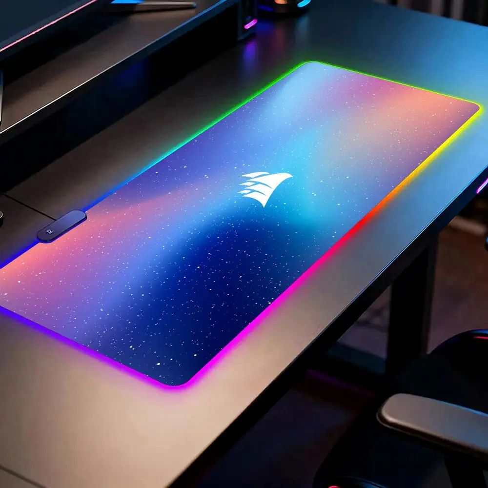 

CORSAIR Standard Iridescent Mouse Pad RGB Gaming Mouse Pad Desk Mat HD Gamer Large LED Light XXL MousePads