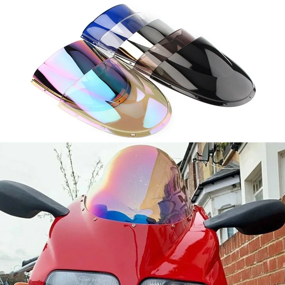 Motorcycle Double Bubble Windshield Deflector Protector Wind Screen For Ducati 748 916 996 998 1994-1998 1999 2000 2001 2002