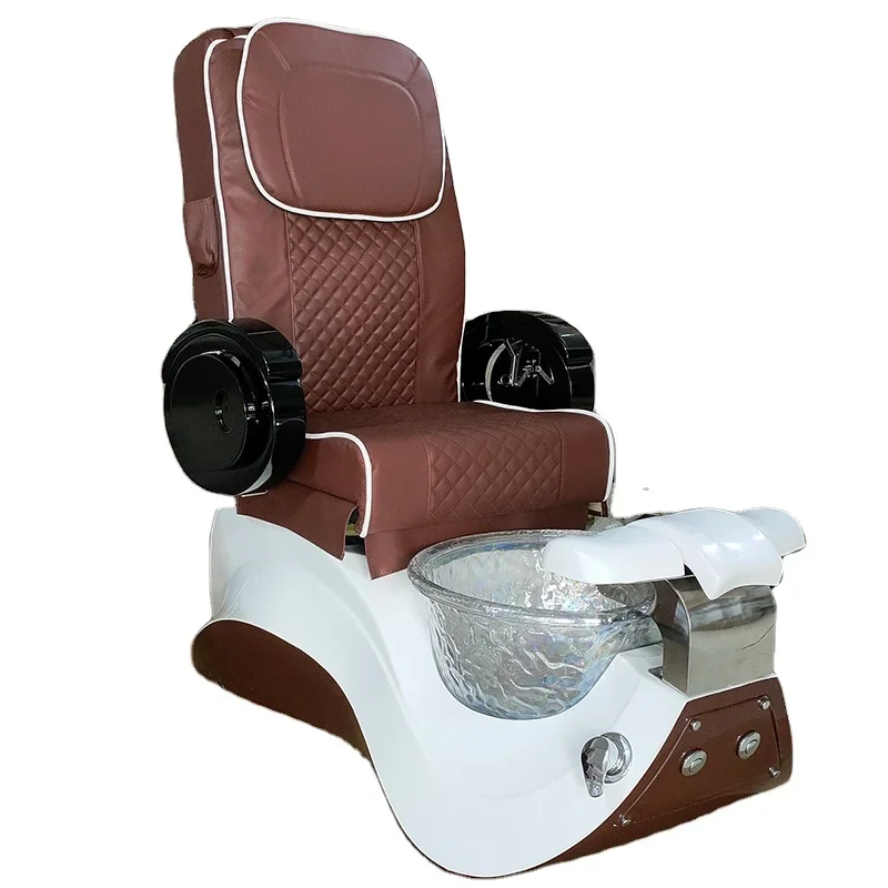 Nail Salon Foot Spa Chair Pink  Pedicure Spa Chair Luxury Foot Spa Chair With Back Massage