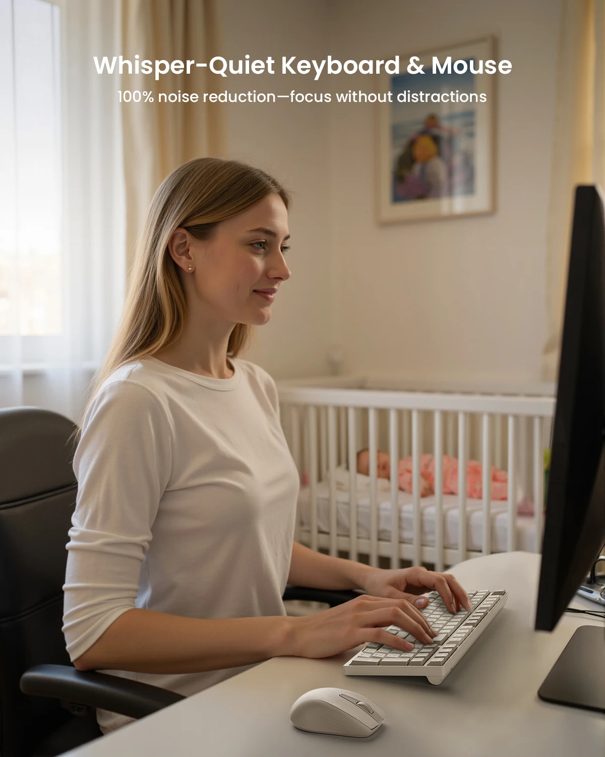 Wegear KM3 مجموعة ماوس لوحة المفاتيح اللاسلكية 98 مفتاحًا لوحة المفاتيح اللاسلكية كاملة الحجم تدعم نظام التشغيل Windows/Mac لأجهزة الكمبيوتر المحمول المحمول