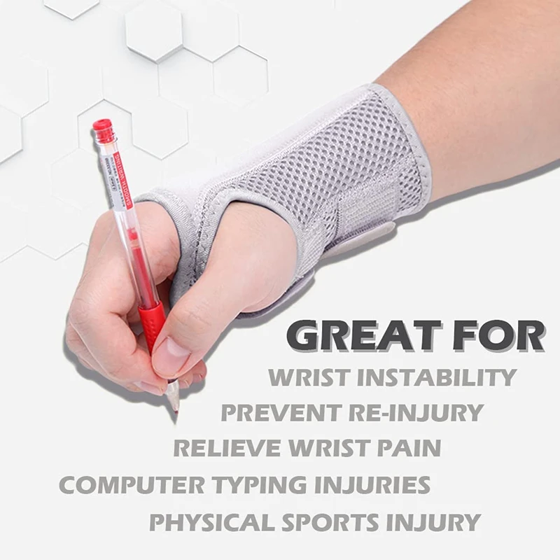 Adjustable Wrist Protector Breathable Wrist Support Carpal Tunnel Hand Brace Women Men Bodybuilding Gym Crossfit Sport Wristband