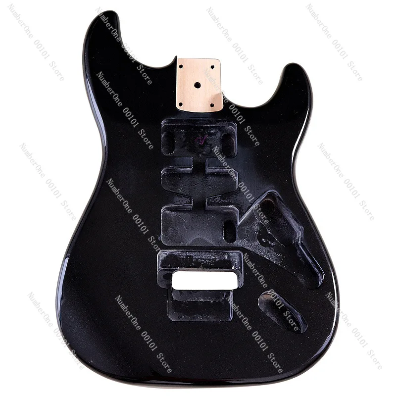 FY Metal Black Electric Guitar Body Guitar Body Double Shake Guitar Modified Musical Instrument DIY Accessories