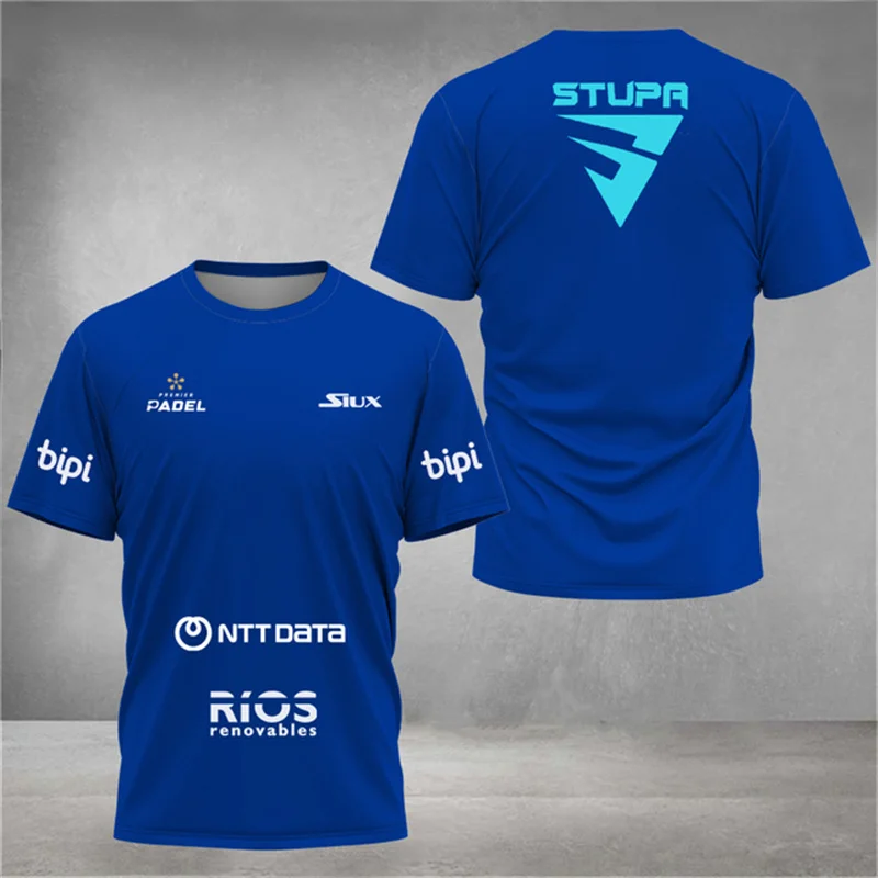Nueva camiseta deportiva para hombre, transpirable, de secado rápido, de manga corta, a la moda, para tenis, ropa deportiva de manga corta para hombre