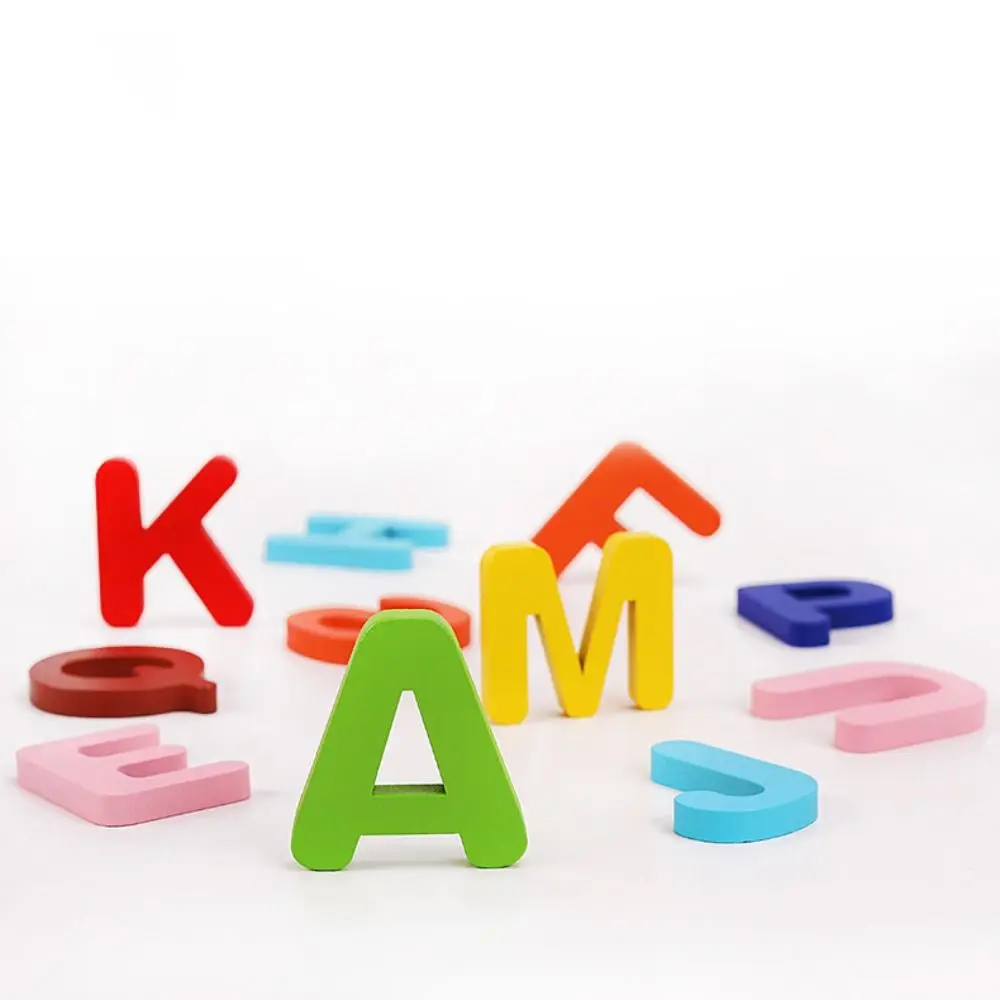 

Деревянный набор карточек с алфавитом: развивающая головоломка для изучения английских букв, изысканная игра Монтессори для развития памяти и когнитивных способностей