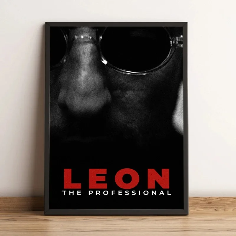 Leon The Professional Classic Movie Poster Jean Reno Natalie Portman Character Canvas Painting Wall Art Picture for Room Decor