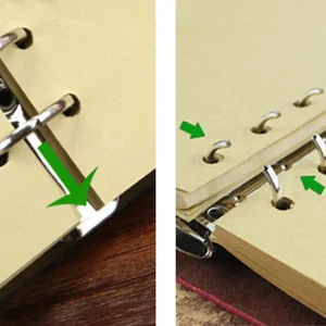 Cadernos e Revistas Retro, Agenda Binder, Livro de esboço, Couro, Capa Macia, Papel Kraft Substituível, Papelaria Inner Coreano, 14x10cm 12 principais vendas notebook leve - №11