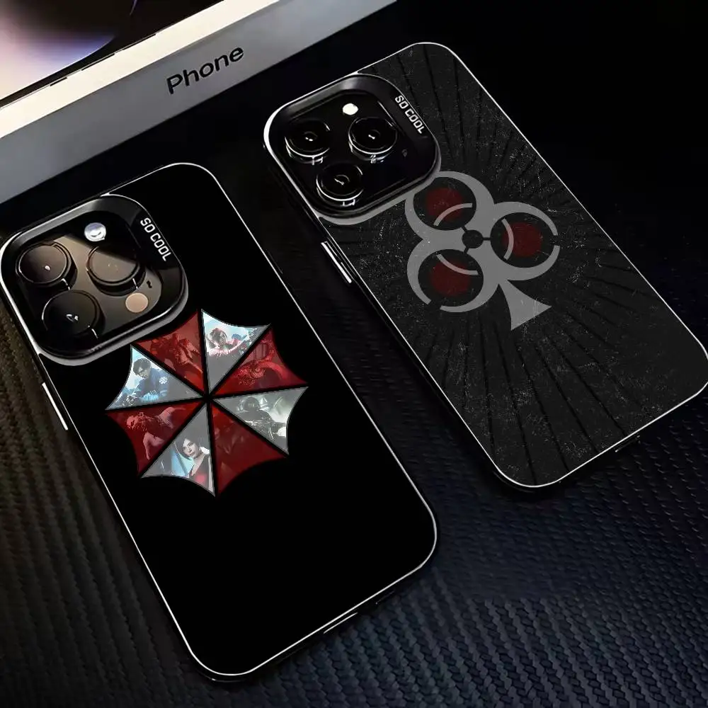 

Evil Umbrella cool pattern design ins Phone Case For iPhone17,16,15,14,13,12,11 Plus,Pro Max Black Matte Shockproof Cover
