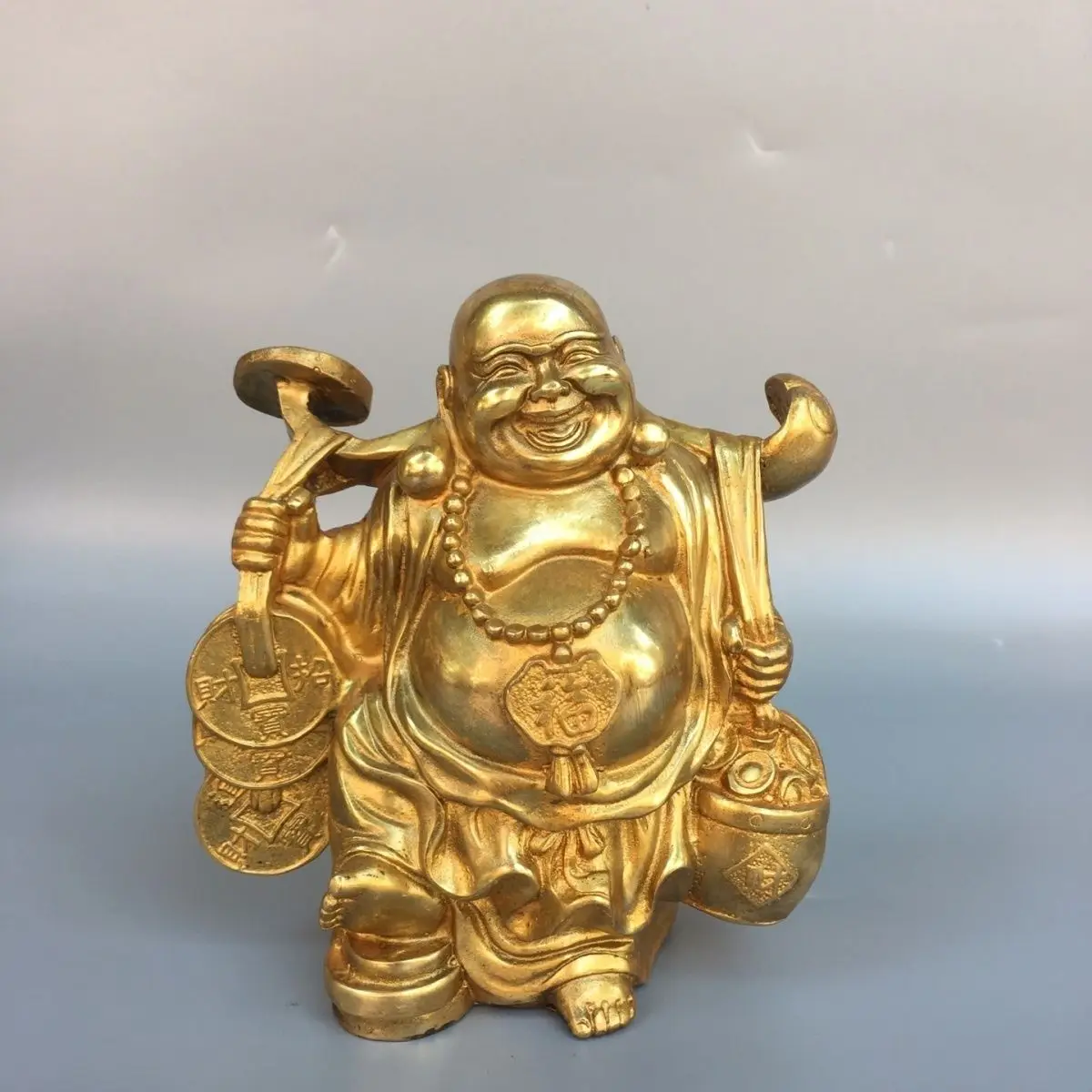 Ruyi maitreya buddha laughing buddha Ornament Decoration Tea Pet Figurines Desk Decor Accessories