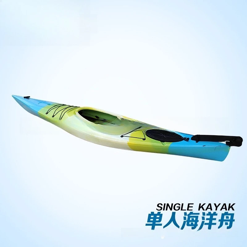 5m Single Person Ocean Kayak, Travel Canoe, Short Trip Sea Kayak for Team Building, Portable Lightweight Water Sports Boat