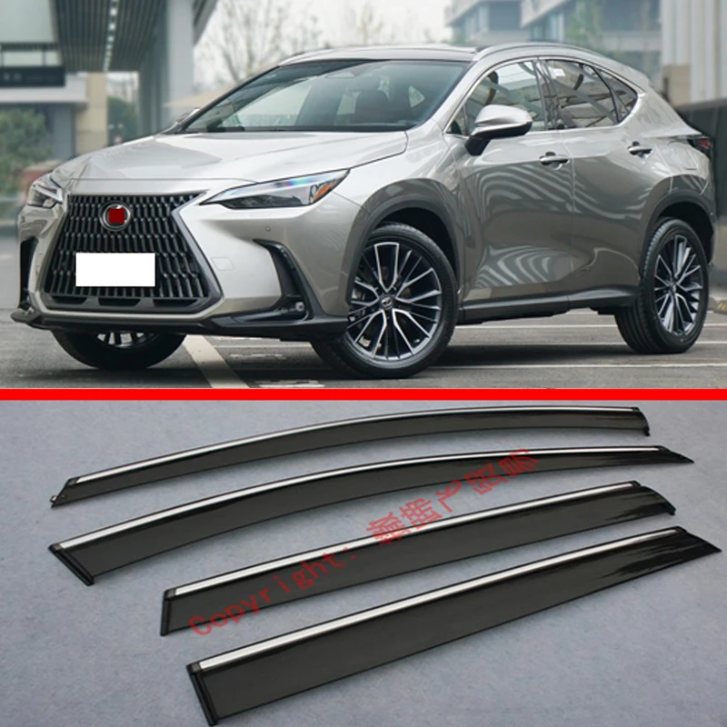 

Window Wind Deflector Visor Rain/Sun Guard Vent For Lexus NX-Class AZ20 NX250 NX350 NX450 2021 2022 Car Accessories Stickers