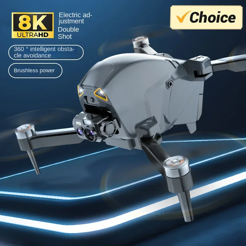 S177 Drone per evitare gli ostacoli 8K HD fotografia aerea doppia fotocamera con posizionamento del flusso ottico FPV giocattoli per aerei a quattro assi