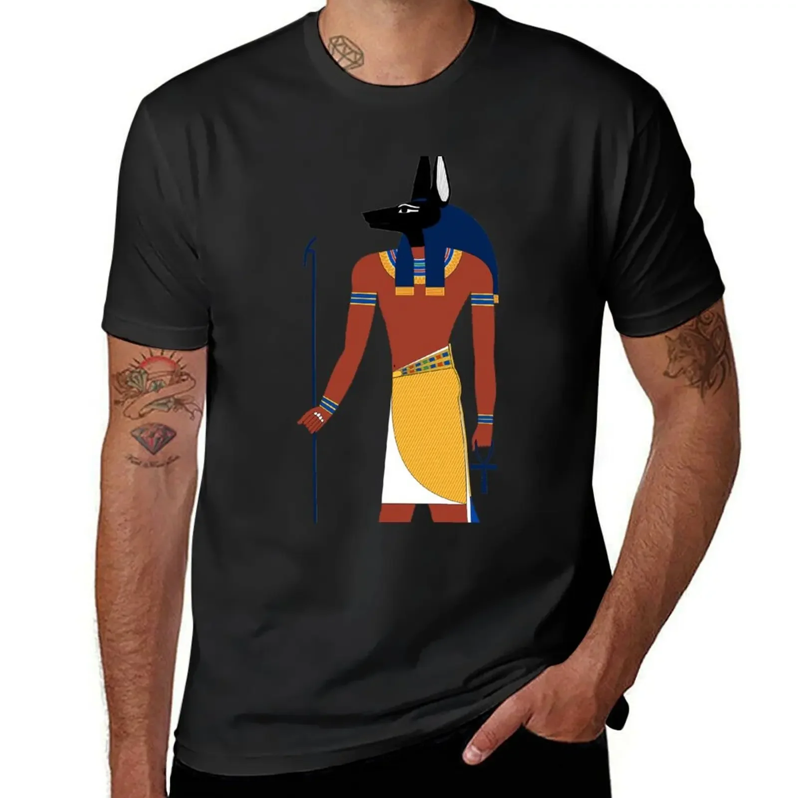 Anubis in Ancient Egypt T-Shirt sports fans aesthetic clothes baggy shirts custom t shirt mens graphic t-shirts hip hop