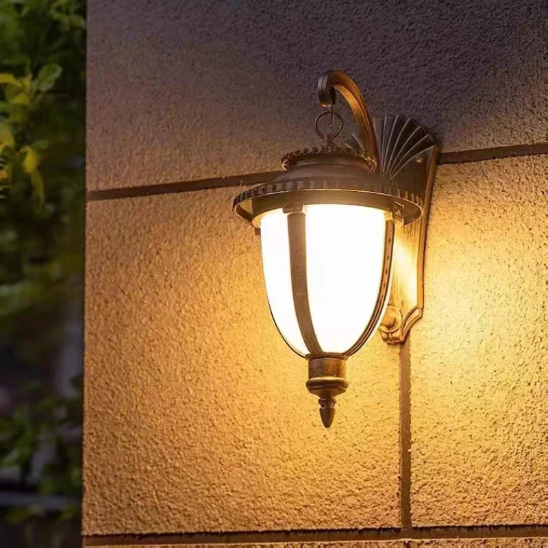 LED Outdoor Wall Lights Waterproof Balcony Patio Exterior Retro Wall Lights 5W E27 Outdoor Decoration