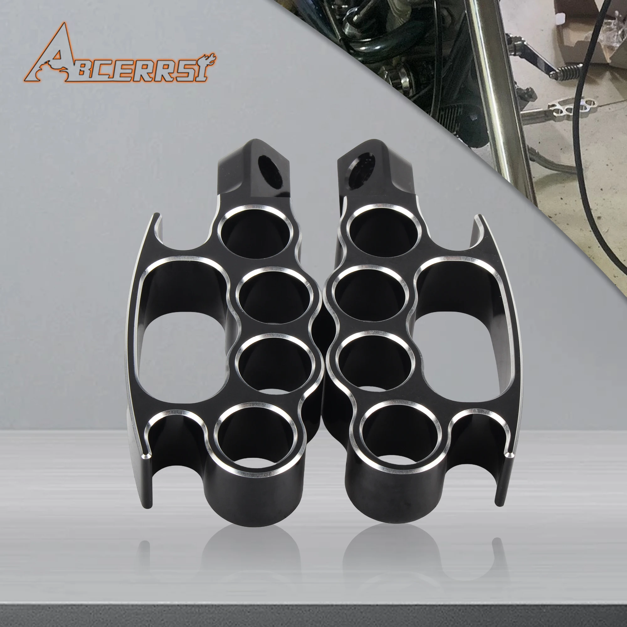 

ATV UTV Motorcycle Footpegs CNC Aluminum Universal Accessories for Harley Dyna Softail Sportster XL 883 Cafe Racer Rests Pedals