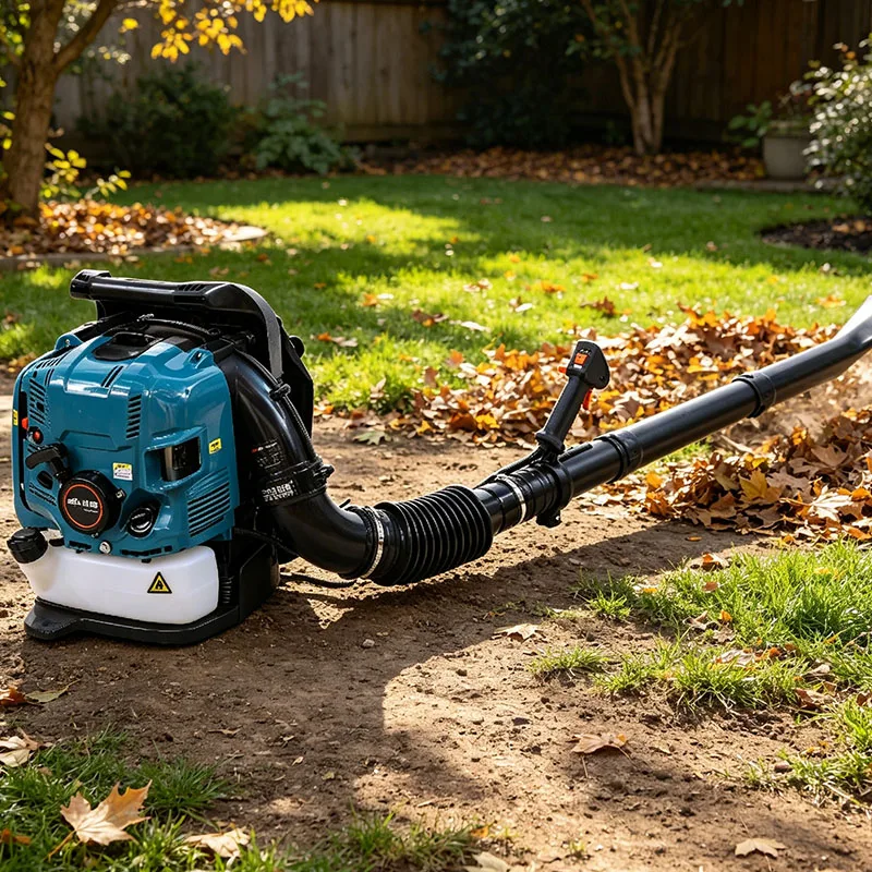75.6cc Four-Stroke Backpack Snow Blower Park Deciduous Road Dust Removal Wind Extinguisher
