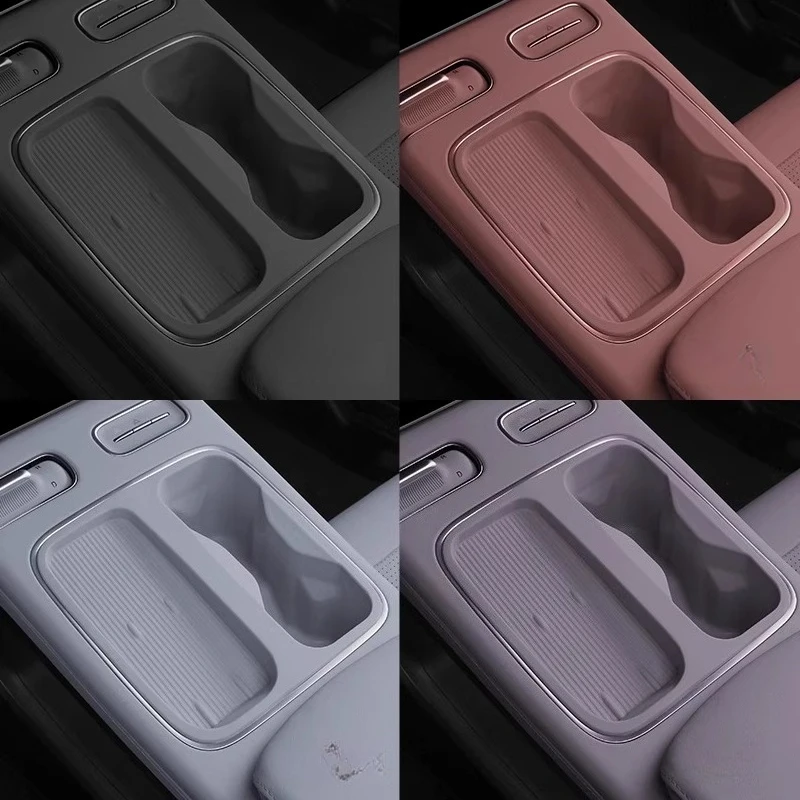 كأس الماء حامل التحكم المركزي شحن لاسلكي بطانة حماية من السيليكون ل NIO ES6 EC6 ET5 ET7 2023-2025 تعديل الملحقات أدوات #5