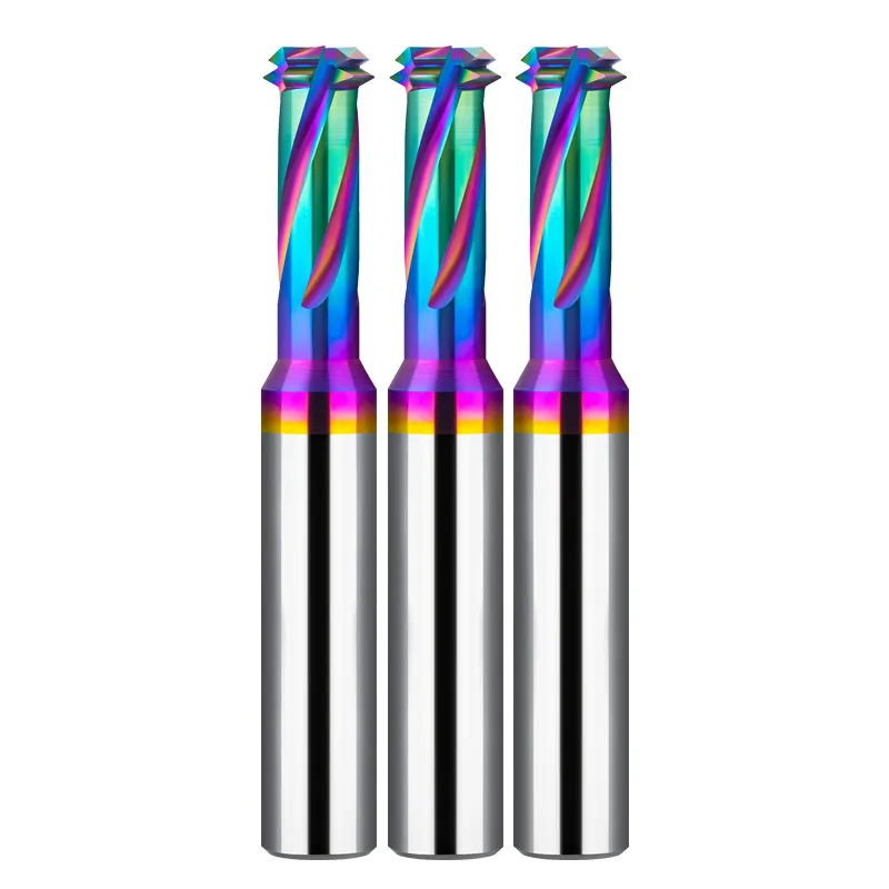 Farbenfroher Multifunktionaler Gewindefräser ohne Vorbohren M1.6 M2 M4 M5 M6 3-in-1 Bohrer-Gewindefräser Integrierter Aluminiumlegierungs-Gewindefräser – Detail 6