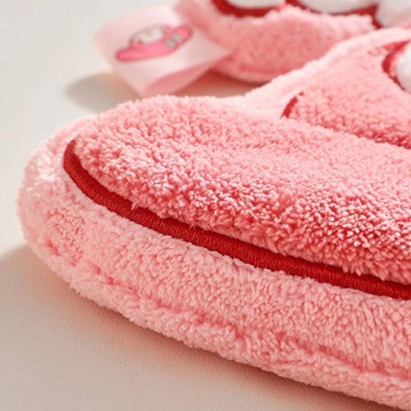 Serviette à main MyMelody à motif de dessin animé, cuisine salle de bains, boule à main rouge avec boucle de suspension, serviette douce et absorbante à séchage rapide, outil pour la maison