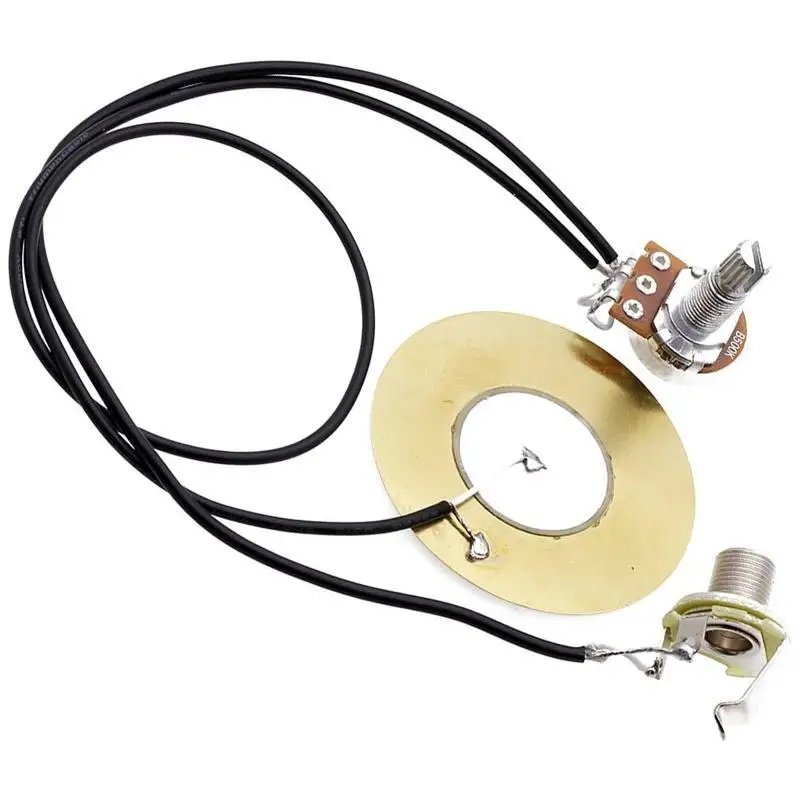 652f بيك آب الغيتار الصوتية مع 6.35 مم إخراج جاك الجيتار التعادل بيزو بيك آب #2