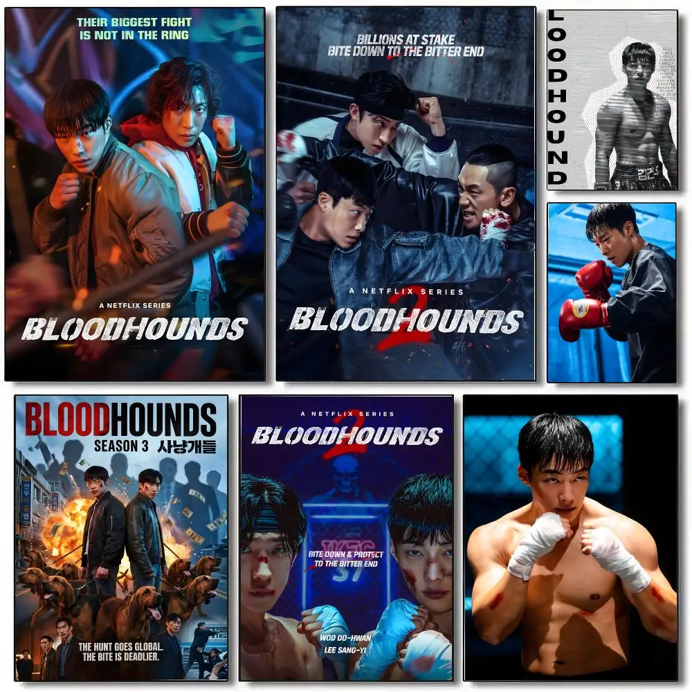 Bloodhounds Poster Wall Art Print Art Suitable For Living Room Bedroom Bar Parlor Home Decoration Gift