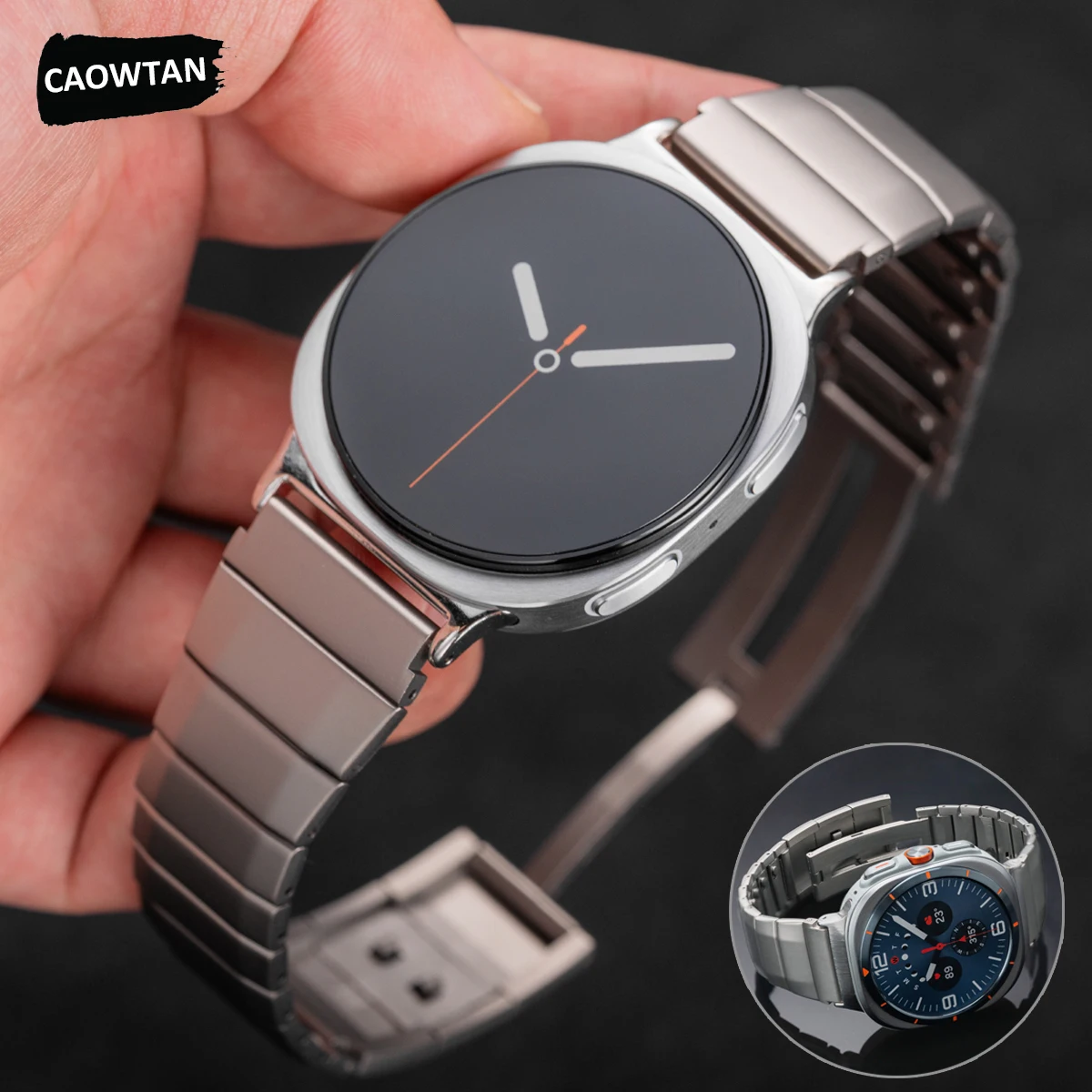 Edelstahlarmband für Samsung Galaxy Watch 8 44 mm 40 mm 8 Classic 46 mm Ultra 47 mm Armband für Galaxy Watch 7 6 5 4 FE 44 mm 40 mm