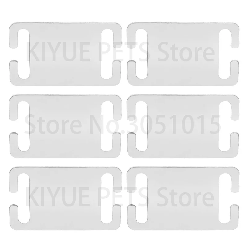 20Pcs Personalisierte Haustier Hund ID Tag Quadratische Platte Spiegel Edelstahl Ornament Angepasst Gravur Metall Anti-verloren Typenschild co – Detail 17