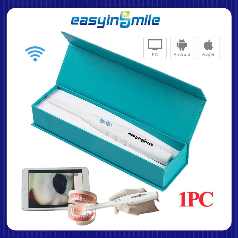EASYINSMILE Dental Camera Wifi Dental Intra Oral Examination Sensor Electronic Camara Endoscope Cameras for Dentist Clinic