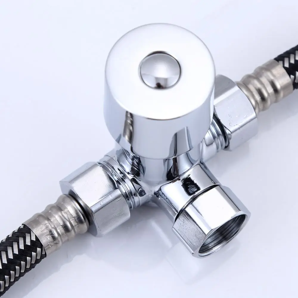 Thermostatic Mixing Valve Brass Three Way Water Faucet Temperature Controller For Domestic Heater Plumbing Hardware Tool