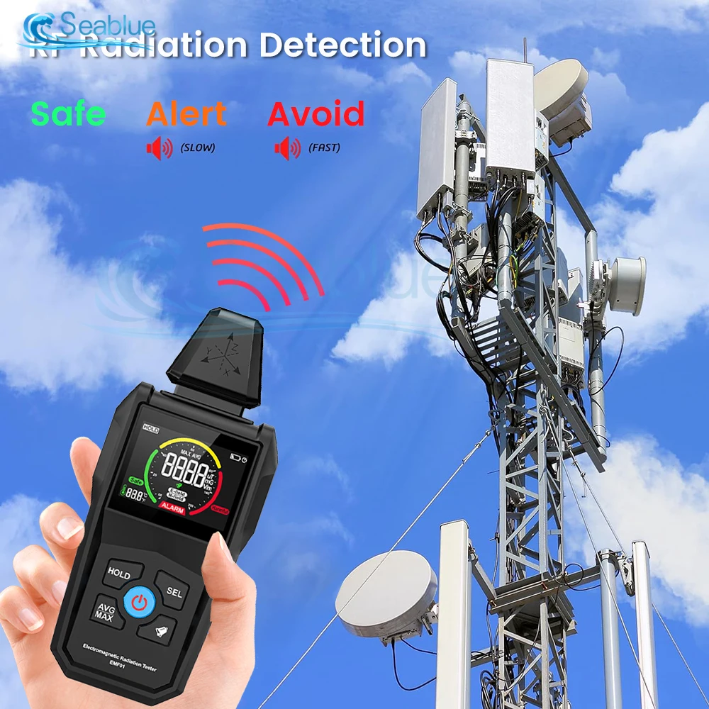 EMF01 EMF Meter Electromagnetic Radiation Detector Three-axis X/Y/Z Signal Detection Electromagnetic Wave Radiation Tester