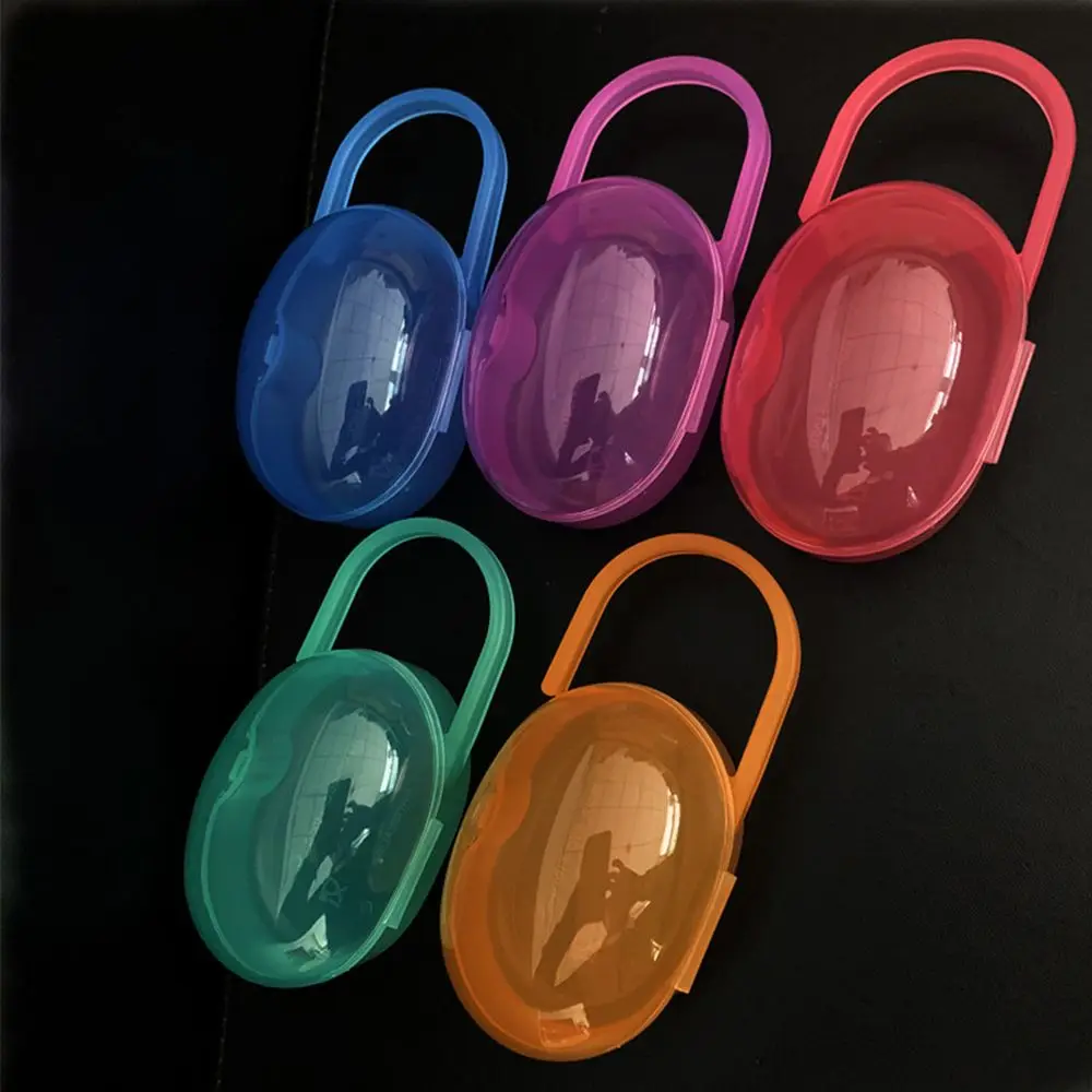 

Infant Travel Storage Portable Dustproof Oval Shape Nipple Storage Hanging Storage Box Pacifier Case Pacifier Box Nipple Box