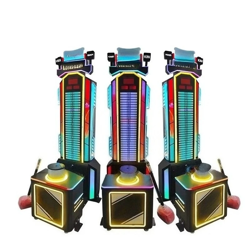Customized Arcade Strongman Force Testing Boxing Console Coin Operated Hammering Game Machine