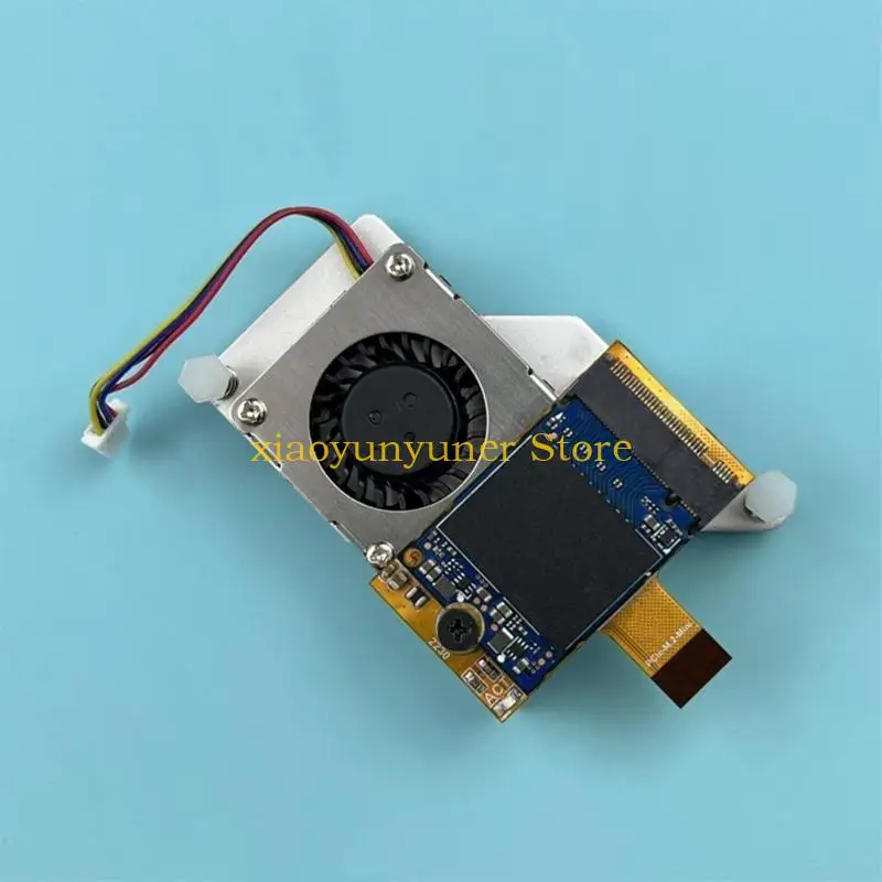 

P9JB Mini Expansion Board with Active Cooling Fan For RPi5 PCIe to M.2 NVMe SSD Board